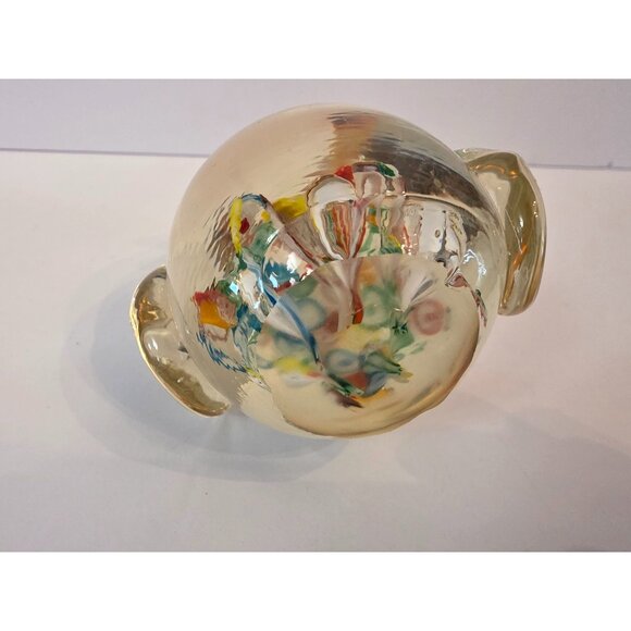 Handcrafted Murano Glass Rooster Figurine Paperweight Millifiore - Picture 7 of 8